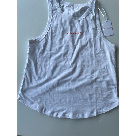 NWT Cleo Harper Viva Tank Top White Size XL - Picture 5 of 8
